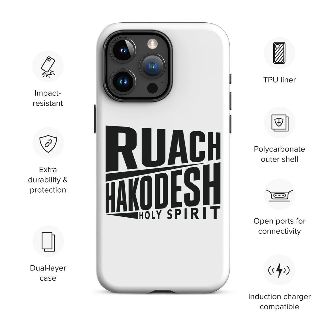 Christian Phone Case Ruach Hakodesh Holy Spirit White for iPhone® iPhone® Phone Cases   