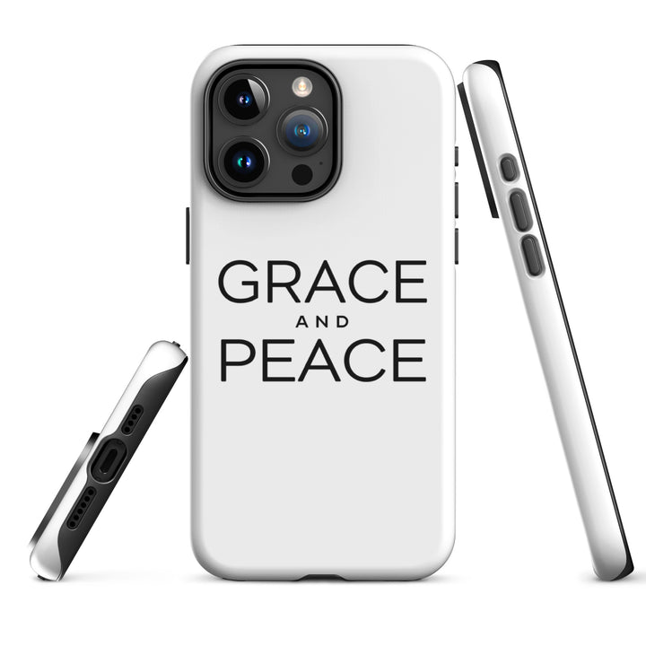 Christian Phone Case Grace and Peace White for iPhone® iPhone® Phone Cases   