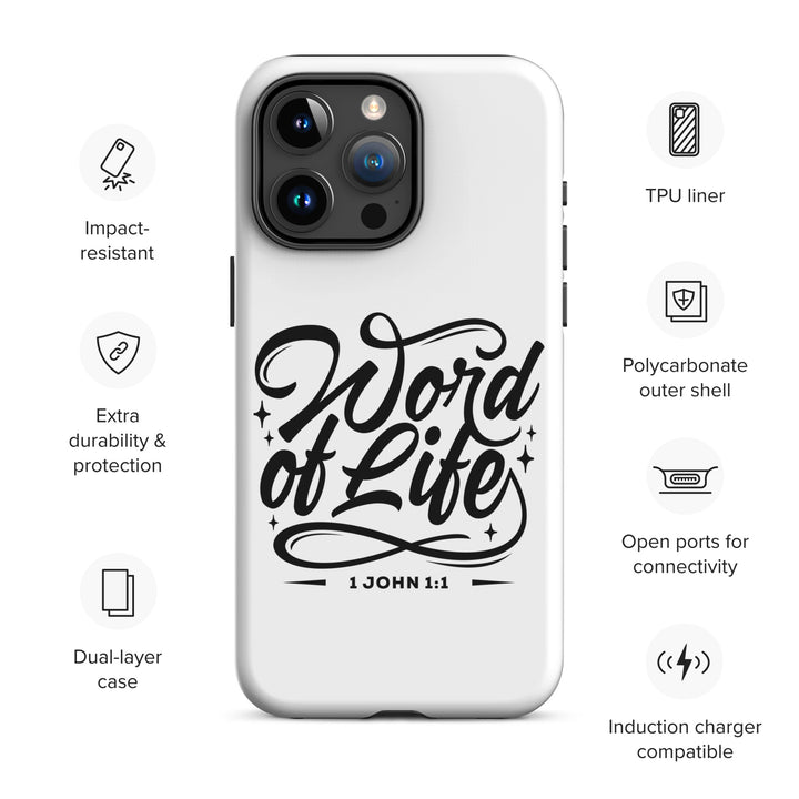 Christian Phone Case Word of Life White for iPhone® iPhone® Phone Cases   