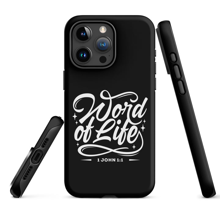 Christian Phone Case Word of Life Black for iPhone® iPhone® Phone Cases   