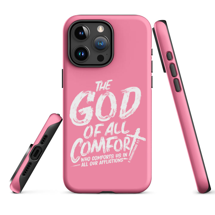 Christian Phone Case God of All Comfort Pink for iPhone® iPhone® Phone Cases   