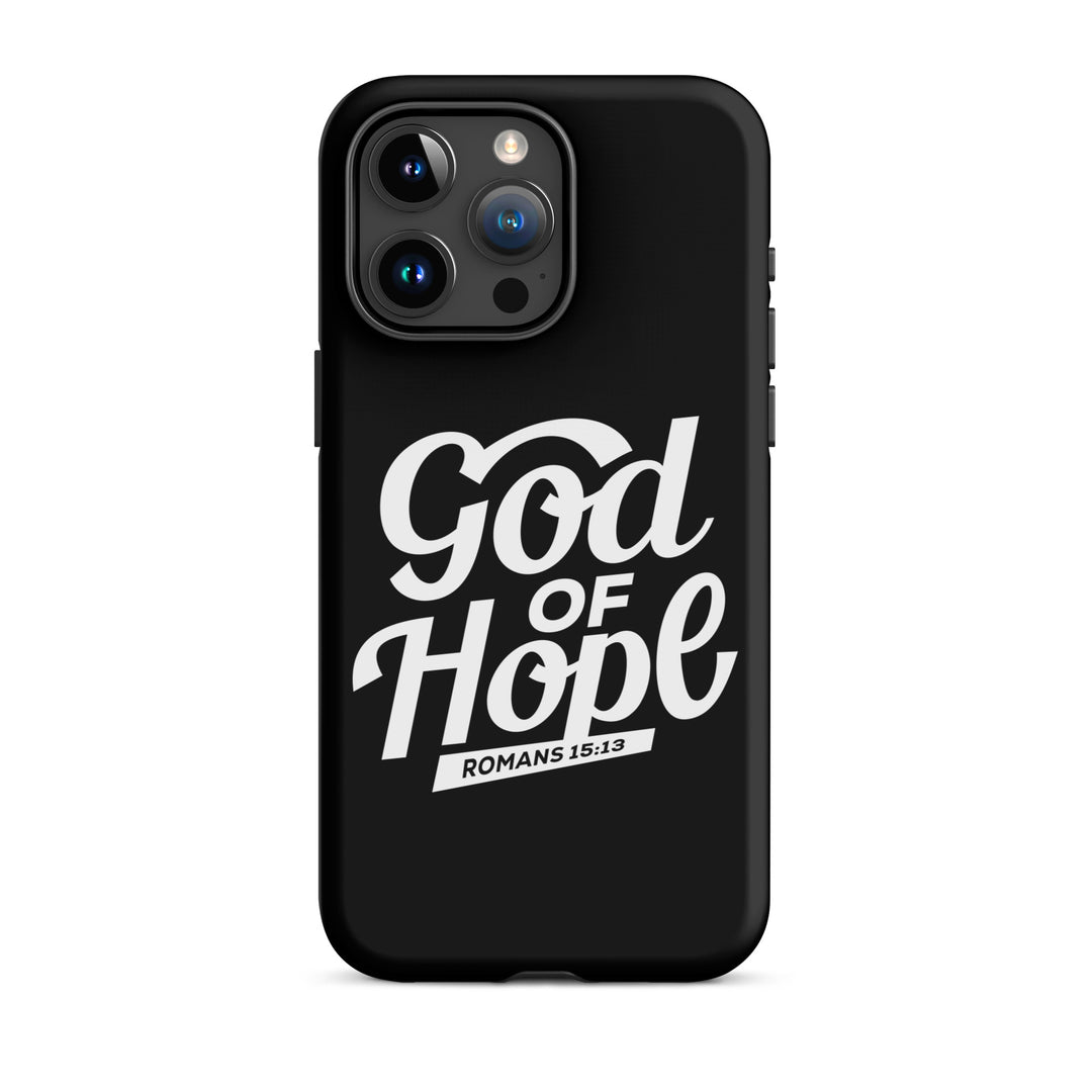 Christian Phone Case God of Hope Black for iPhone® iPhone® Phone Cases Matte iPhone 15 Pro Max 