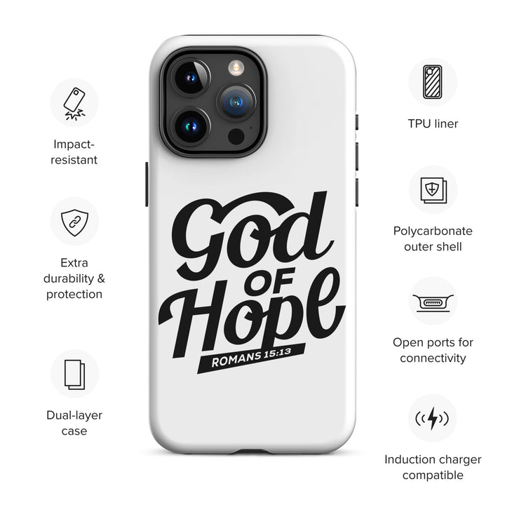 Christian Phone Case God of Hope White for iPhone® iPhone® Phone Cases   