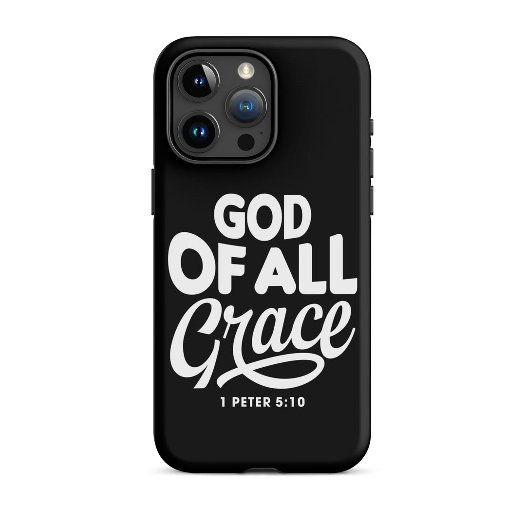 Christian Phone Case God of All Grace Black for iPhone® iPhone® Phone Cases Matte iPhone 15 Pro Max 