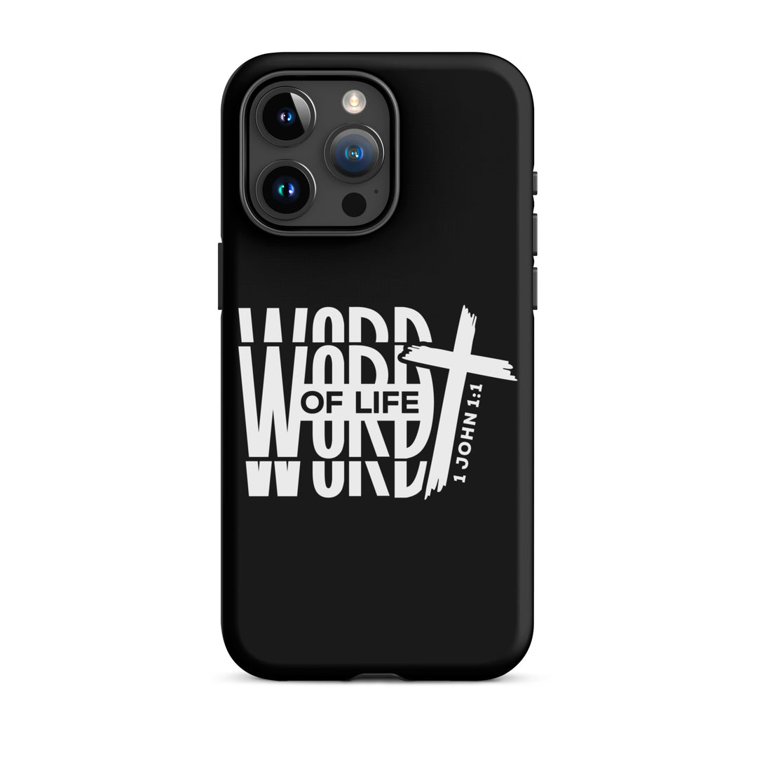 Christian Phone Case Word of Life Black for iPhone® iPhone® Phone Cases Matte iPhone 15 Pro Max 