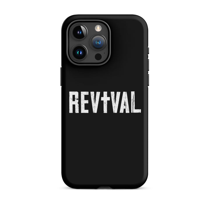 Christian Phone Case Revival Black for iPhone® iPhone® Phone Cases Matte iPhone 15 Pro Max 