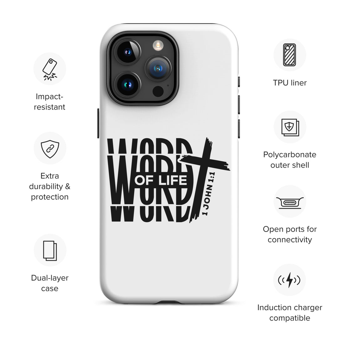 Christian Phone Case Word of Life White for iPhone® iPhone® Phone Cases   