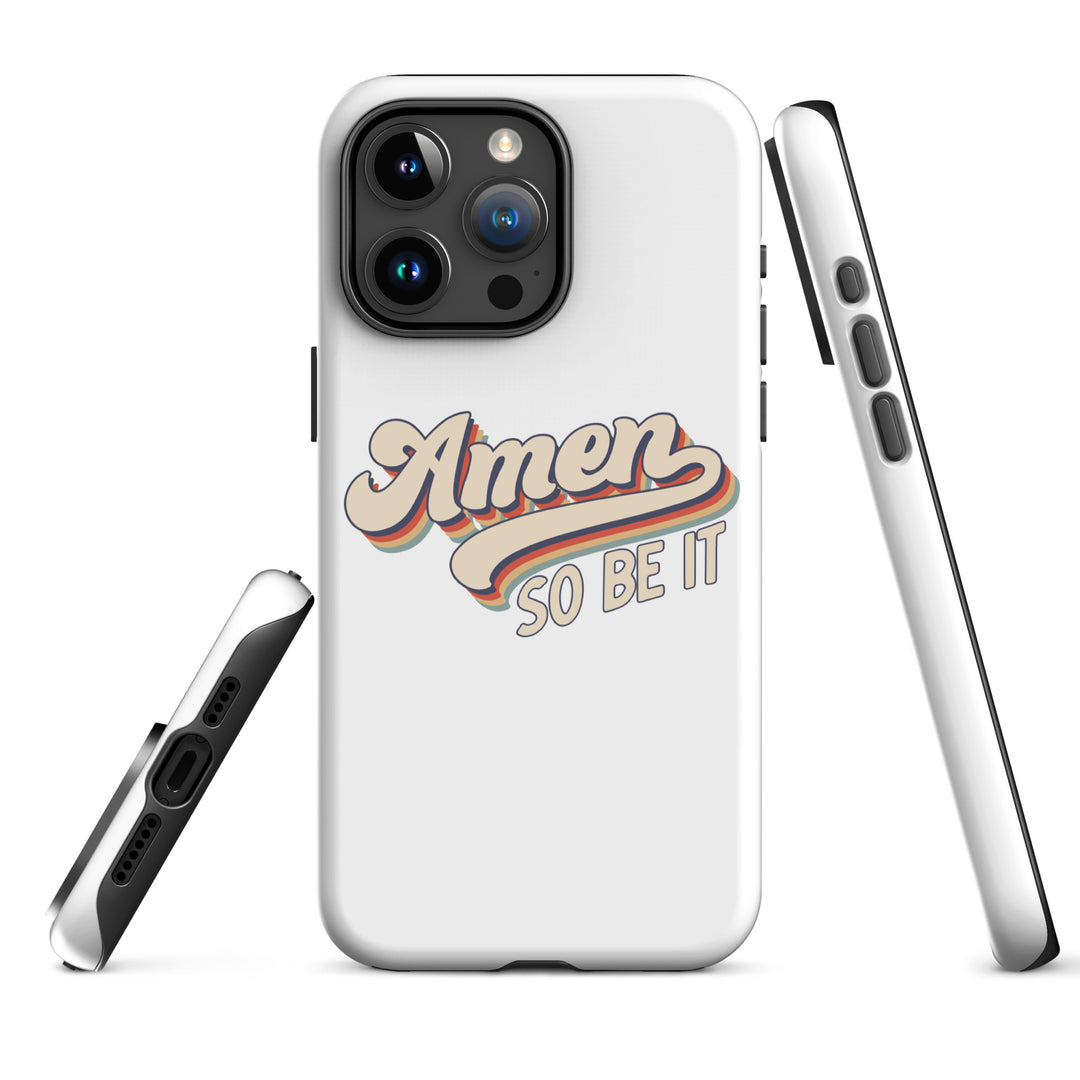 Christian Phone Case Amen So Be It White for iPhone® iPhone® Phone Cases   