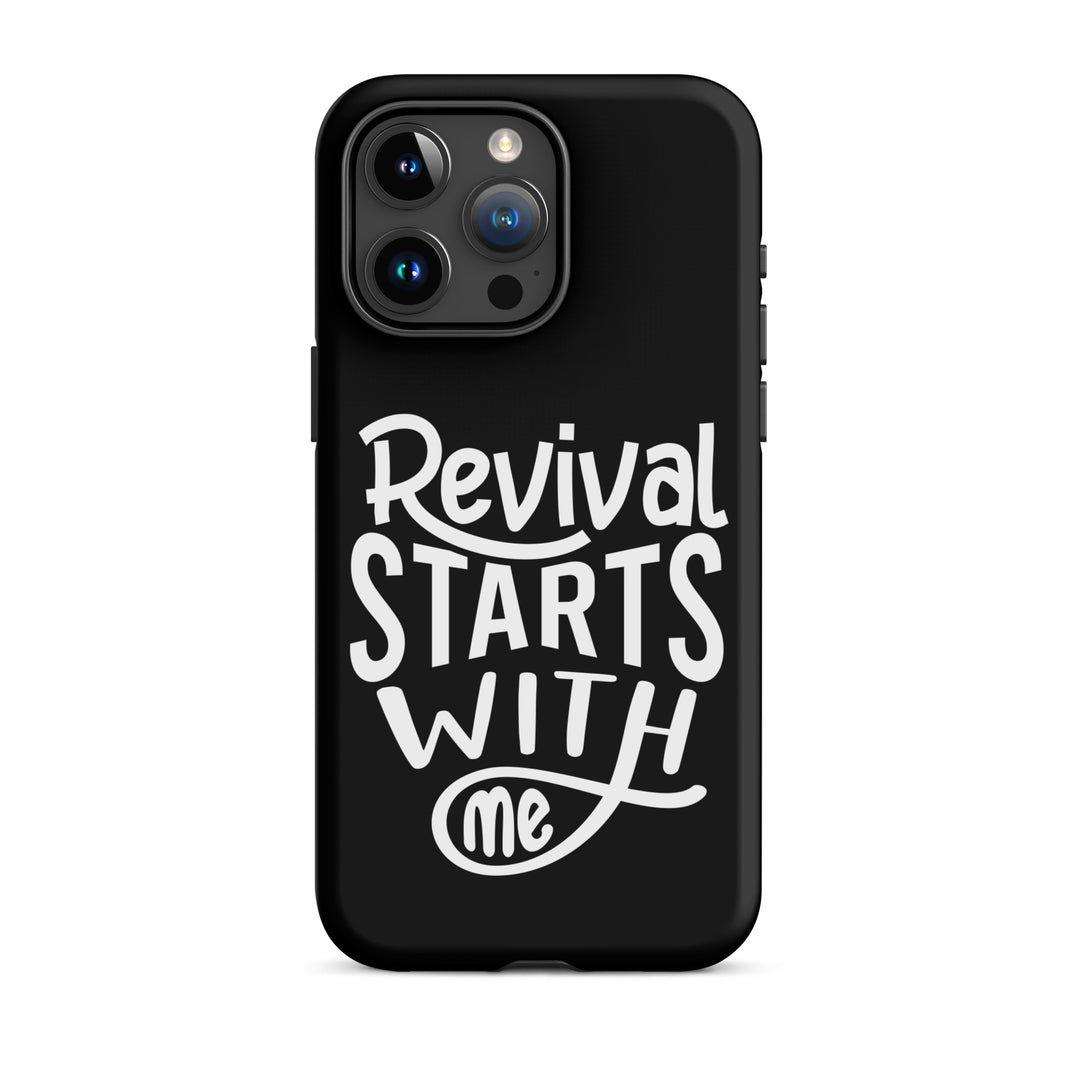 Christian Phone Case Revival Starts With Me Black for iPhone® iPhone® Phone Cases Matte iPhone 15 Pro Max 