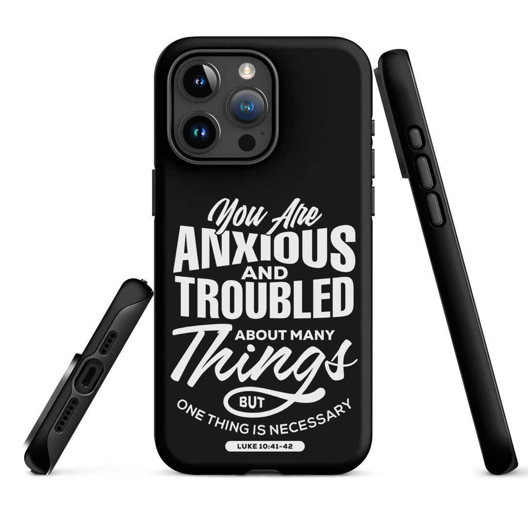 Christian Phone Case Anxious And Troubled Black for iPhone® iPhone® Phone Cases   