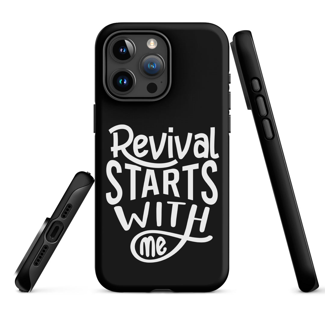 Christian Phone Case Revival Starts With Me Black for iPhone® iPhone® Phone Cases   