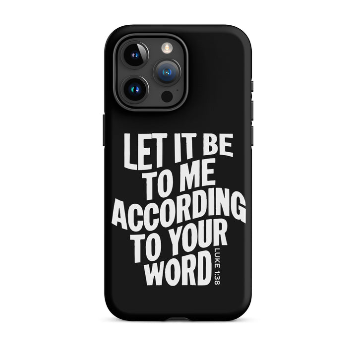 Christian Phone Case According To Your Word Black for iPhone® iPhone® Phone Cases   