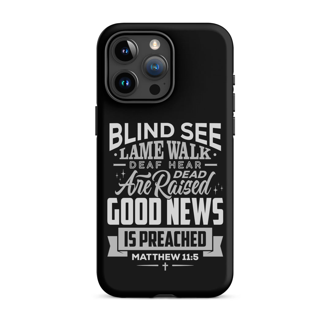 Christian Phone Case Go Tell John Black for iPhone® iPhone® Phone Cases Matte iPhone 15 Pro Max 