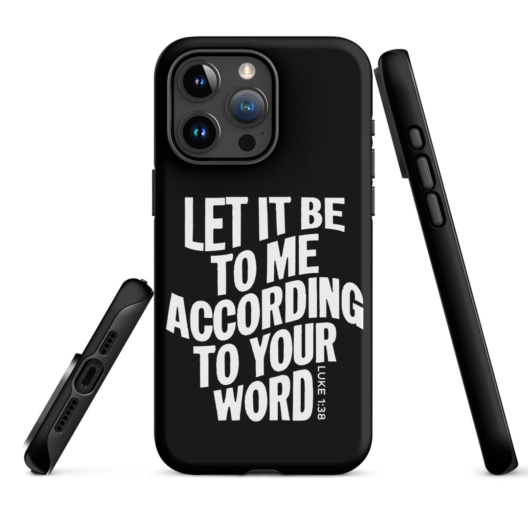 Christian Phone Case According To Your Word Black for iPhone® iPhone® Phone Cases   