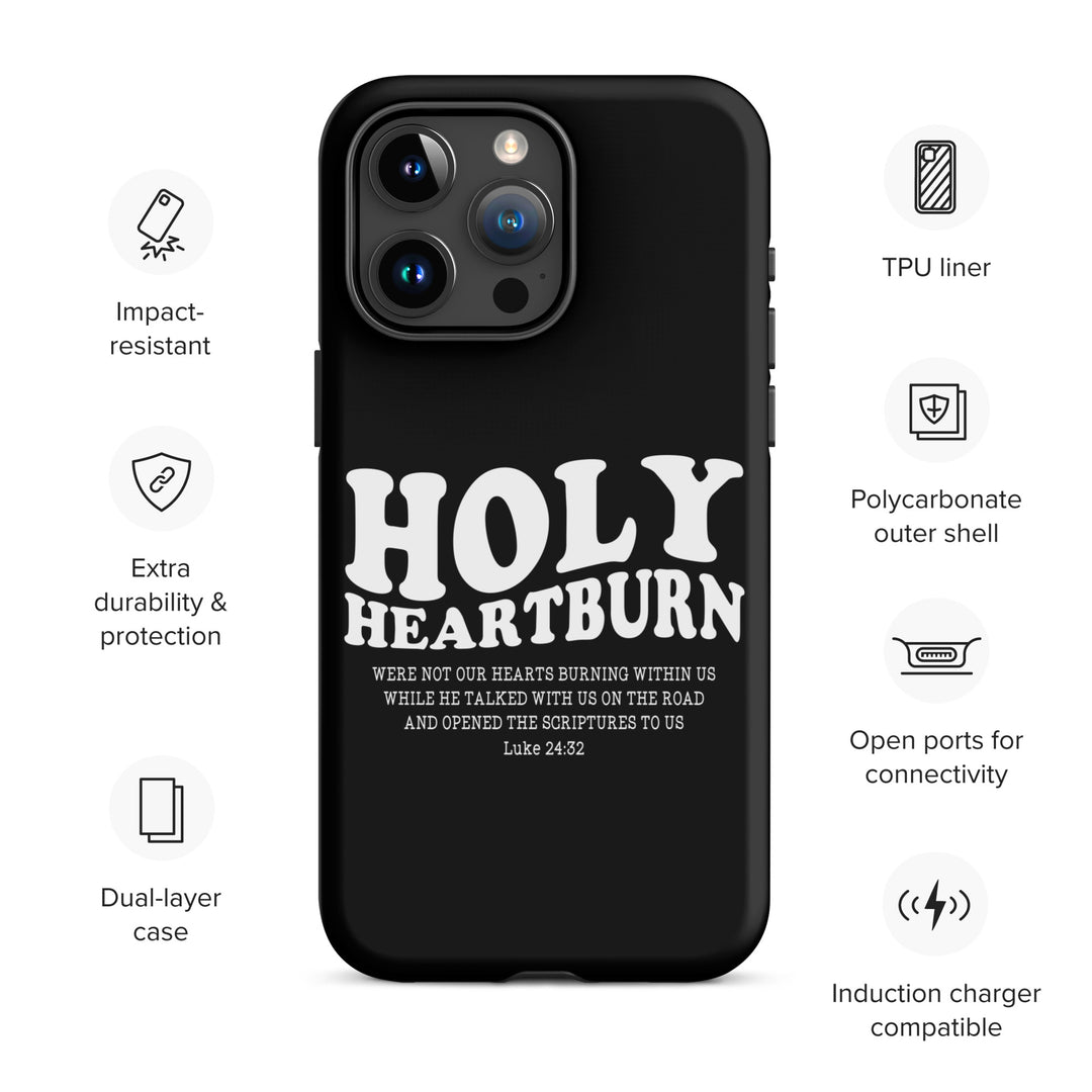 Christian Phone Case Holy Heartburn Black for iPhone® iPhone® Phone Cases   