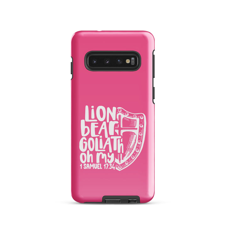 Christian Phone Case Lion Bear Goliath Oh My for Samsung® Samsung® Phone Cases Glossy Samsung Galaxy S10 