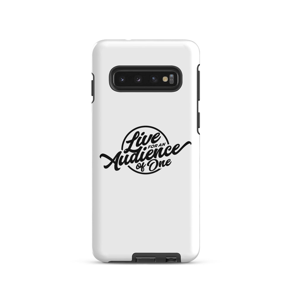 Christian Phone Case Audience of One White for Samsung® Samsung® Phone Cases Glossy Samsung Galaxy S10 