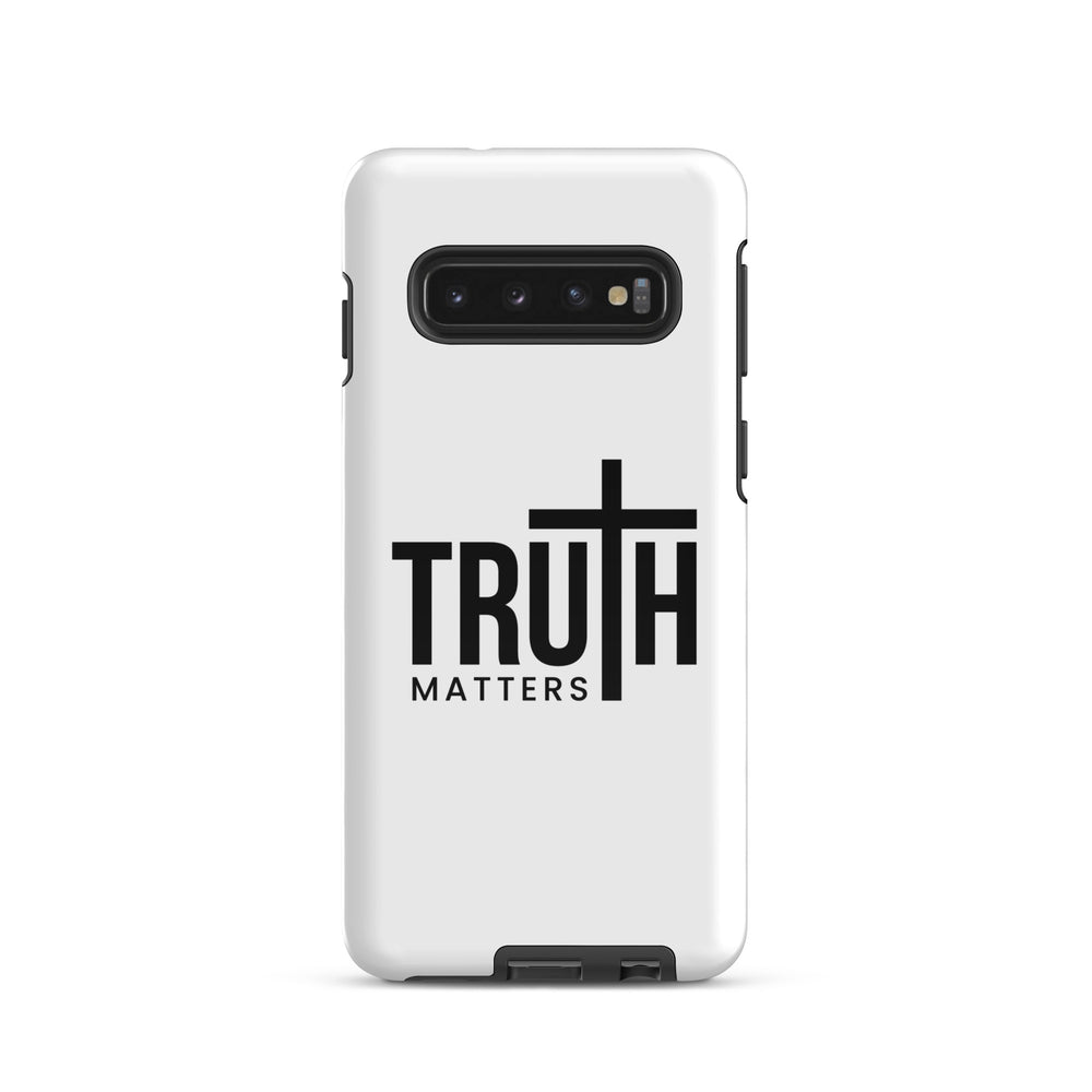 Christian Phone Case Truth Matters White for Samsung® Samsung® Phone Cases Glossy Samsung Galaxy S10 