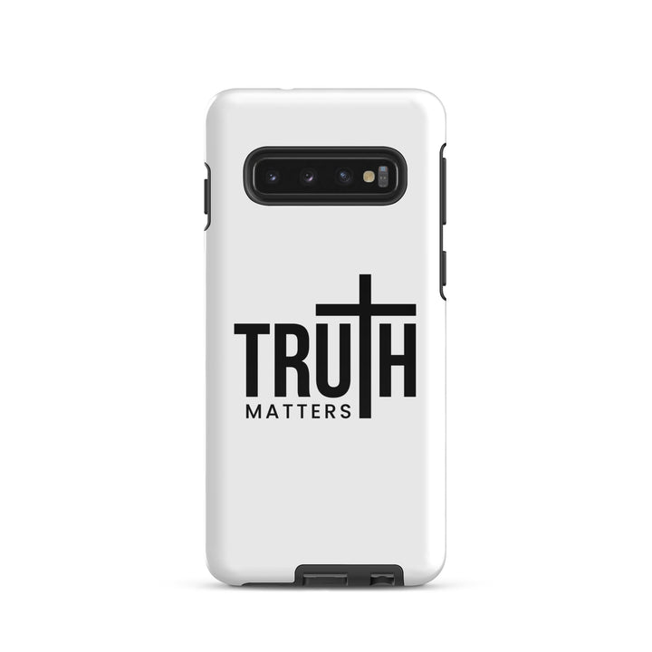 Christian Phone Case Truth Matters White for Samsung® Samsung® Phone Cases Glossy Samsung Galaxy S10 