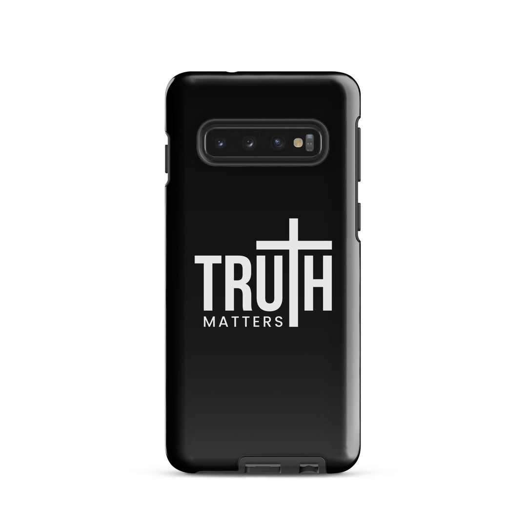 Christian Phone Case Truth Matters Black for Samsung® Samsung® Phone Cases Glossy Samsung Galaxy S10 