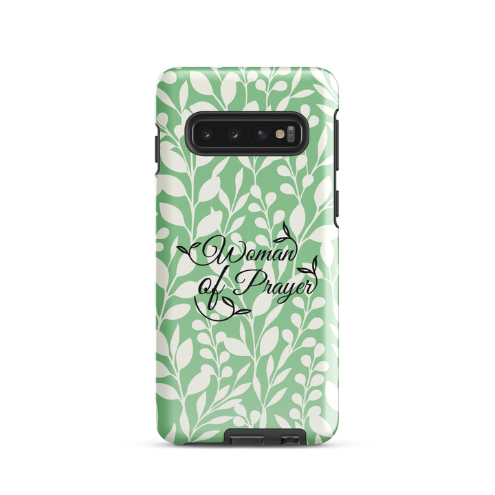 Christian Phone Case Woman of Prayer Green for Samsung® Samsung® Phone Cases Glossy Samsung Galaxy S10 