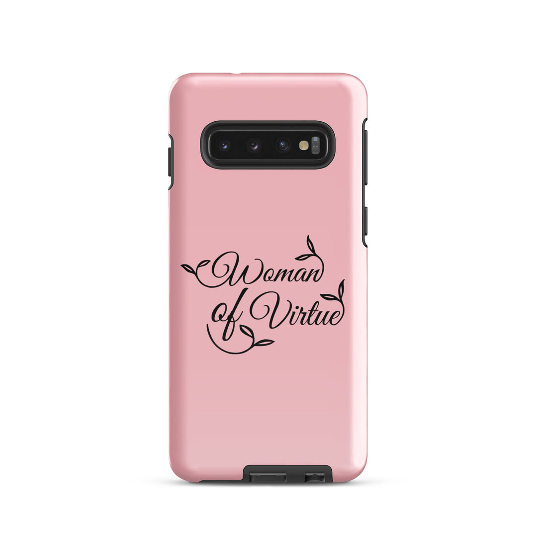 Christian Phone Case Woman of Virtue Pink for Samsung® Samsung® Phone Cases Glossy Samsung Galaxy S10 