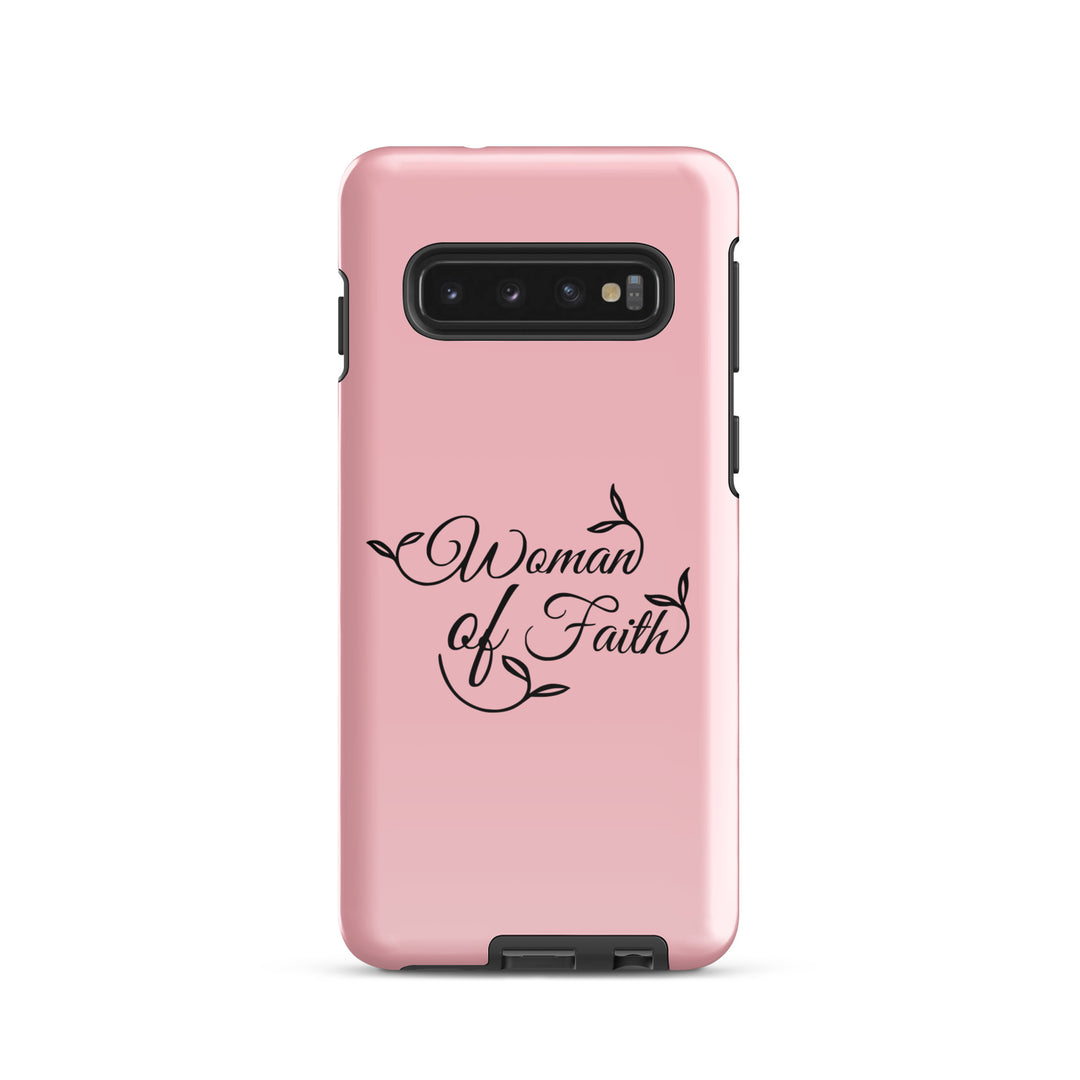 Christian Phone Case Woman of Faith Pink for Samsung® Samsung® Phone Cases Glossy Samsung Galaxy S10 