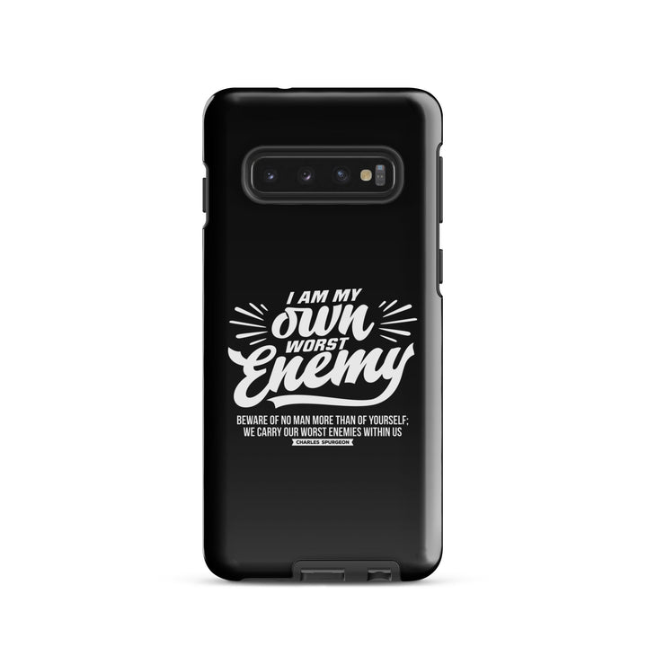 Christian Phone Case Worst Enemy Black for Samsung® Samsung® Phone Cases Glossy Samsung Galaxy S10 