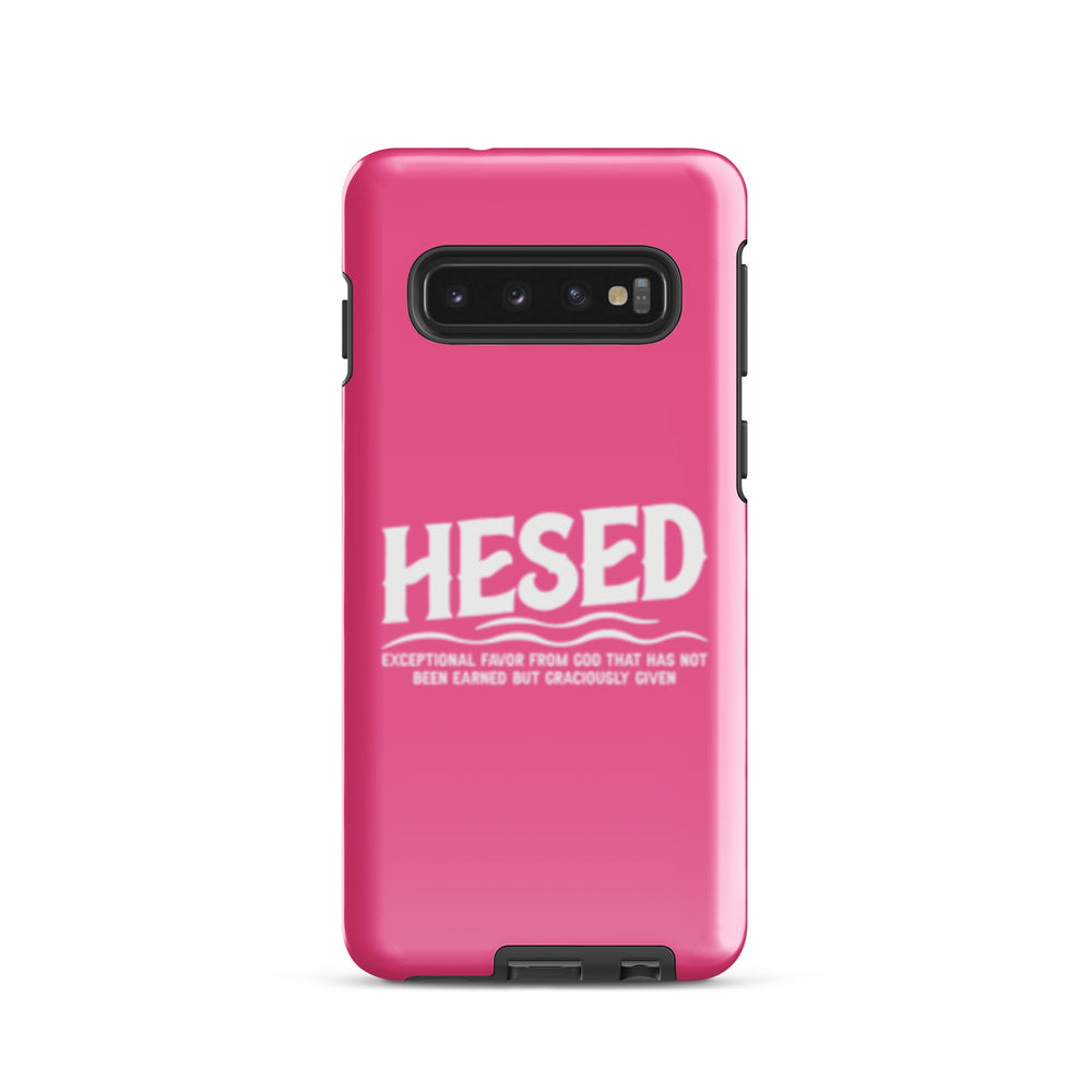 Christian Phone Case Hesed Exceptional Favor Pink for Samsung® Samsung® Phone Cases Glossy Samsung Galaxy S10 