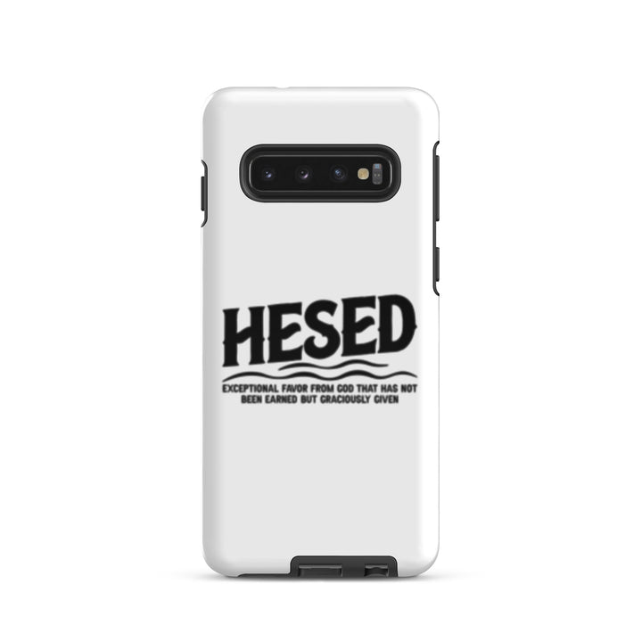 Christian Phone Case Hesed Exceptional Favor White for Samsung® Samsung® Phone Cases Glossy Samsung Galaxy S10 