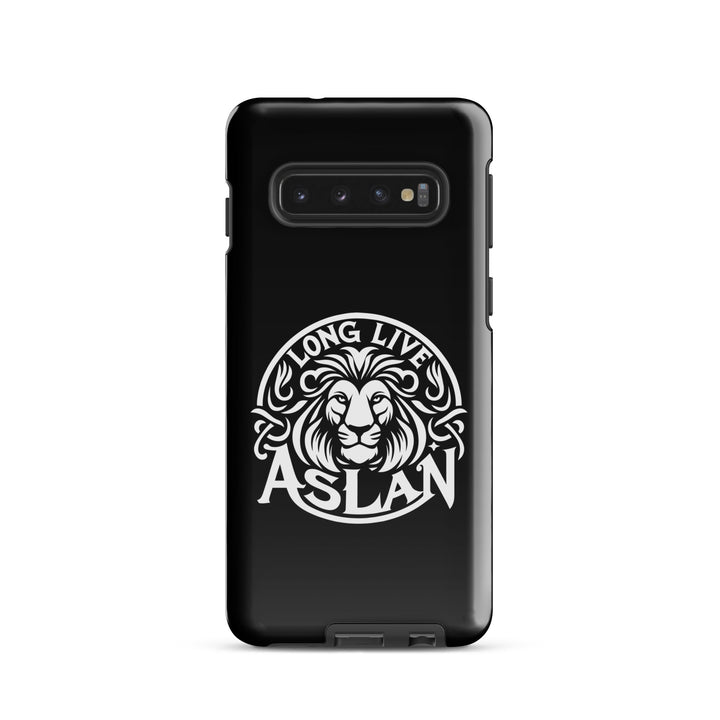 Christian Phone Case Long Live Aslan Black for Samsung® Samsung® Phone Cases Glossy Samsung Galaxy S10 