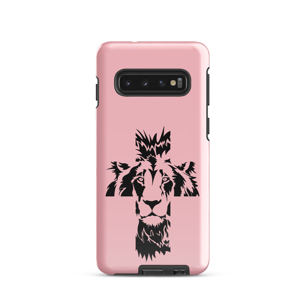 Christian Phone Case Aslan Cross Pink for Samsung® Samsung® Phone Cases Glossy Samsung Galaxy S10 