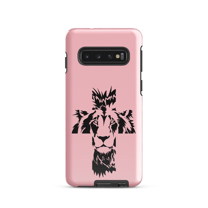 Christian Phone Case Aslan Cross Pink for Samsung® Samsung® Phone Cases Glossy Samsung Galaxy S10 