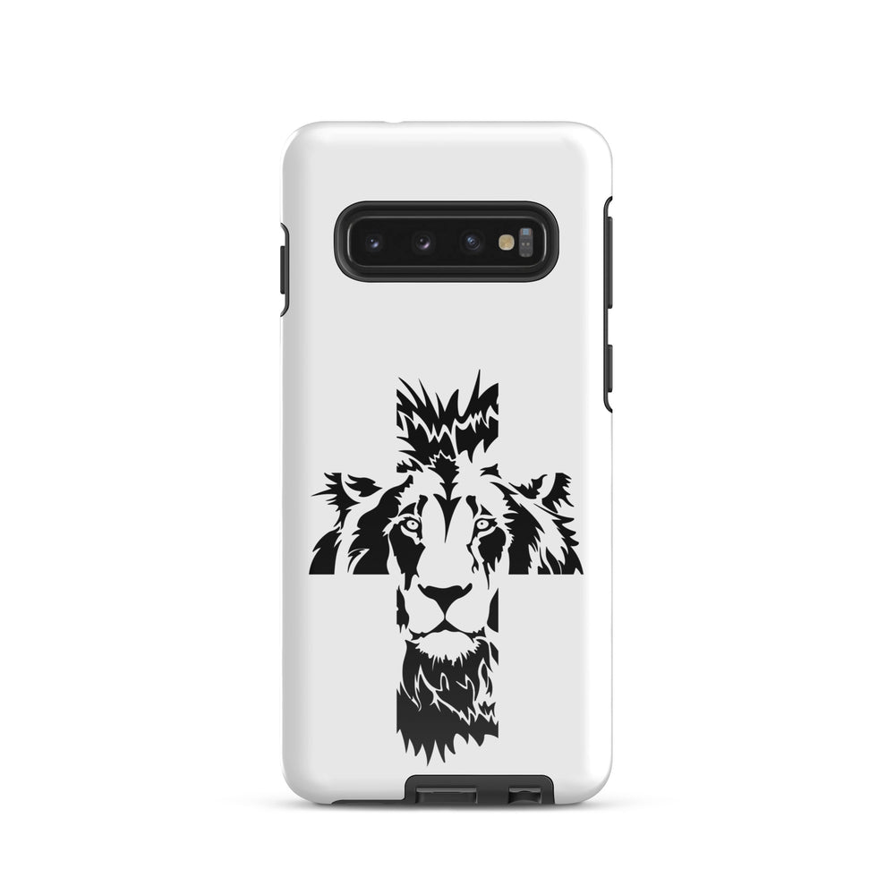 Christian Phone Case Aslan Cross White for Samsung® Samsung® Phone Cases Glossy Samsung Galaxy S10 