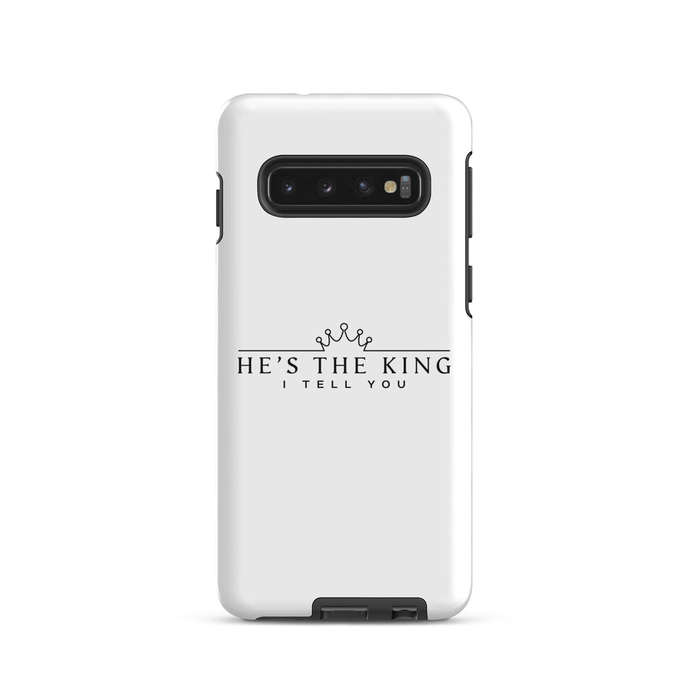 Christian Phone Case He's The King White for Samsung® Samsung® Phone Cases Glossy Samsung Galaxy S10 