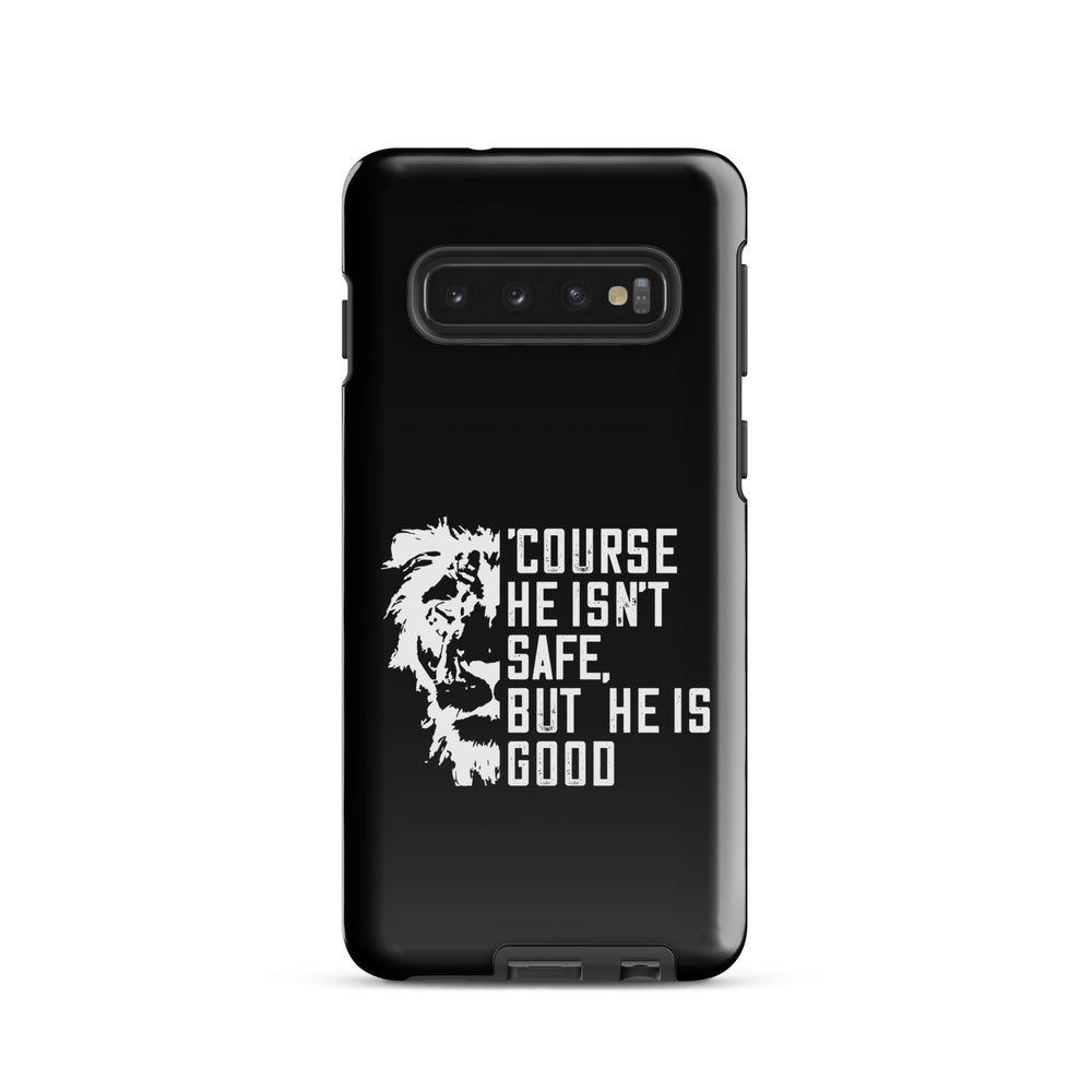 Christian Phone Case Christian Phone 'Course He Isn't Safe Black for Samsung® Samsung® Phone Cases Glossy Samsung Galaxy S10 