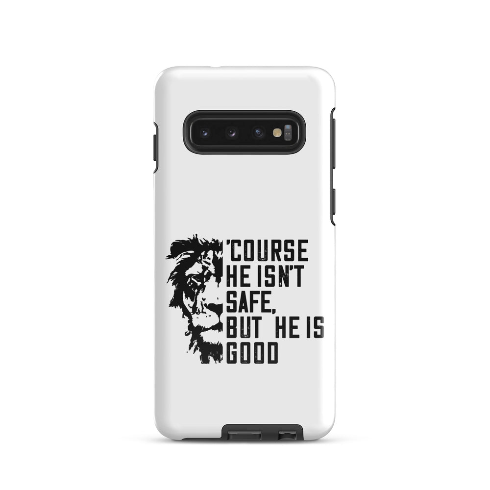 Christian Phone Case 'Course He Isn't Safe White for Samsung® Samsung® Phone Cases Glossy Samsung Galaxy S10 