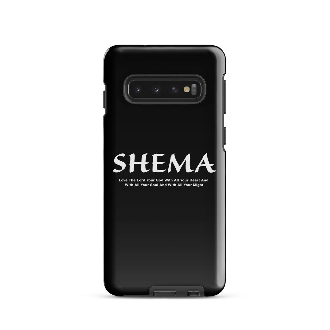 Christian Phone Case Shema Love The Lord Black for Samsung® Samsung® Phone Cases Glossy Samsung Galaxy S10 