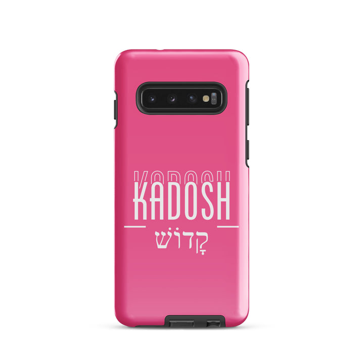 Christian Phone Case Kadosh Hebrew Pink for Samsung® Samsung® Phone Cases Glossy Samsung Galaxy S10 