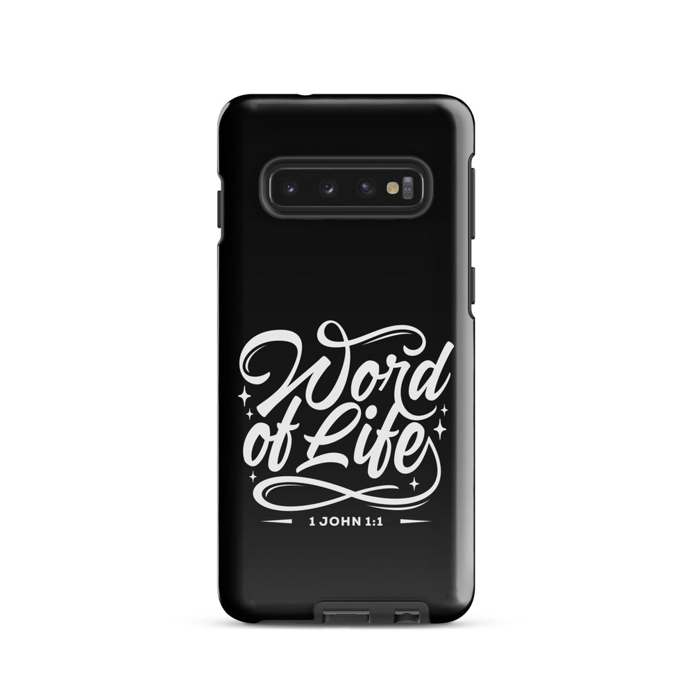 Christian Phone Case Word of Life Black for Samsung® Samsung® Phone Cases Glossy Samsung Galaxy S10 