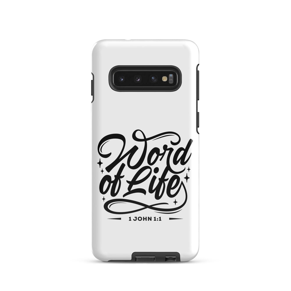 Christian Phone Case Word of Life White for Samsung® Samsung® Phone Cases Glossy Samsung Galaxy S10 