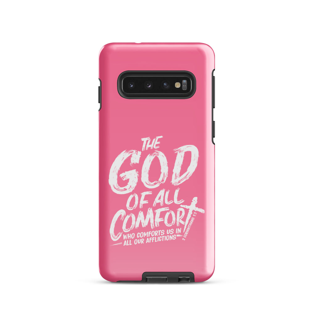 Christian Phone Case God of All Comfort Pink for Samsung® Samsung® Phone Cases Glossy Samsung Galaxy S10 