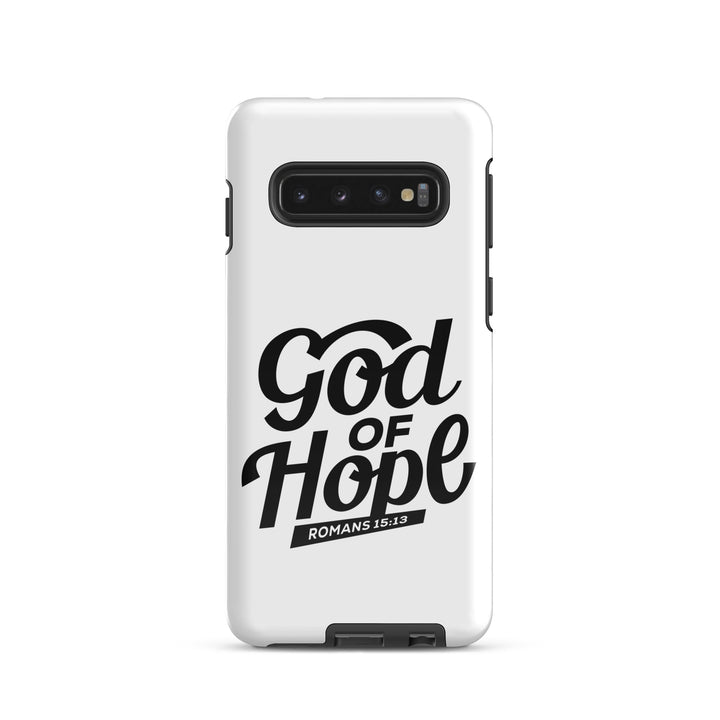 Christian Phone Case God of Hope White for Samsung® Samsung® Phone Cases Glossy Samsung Galaxy S10 