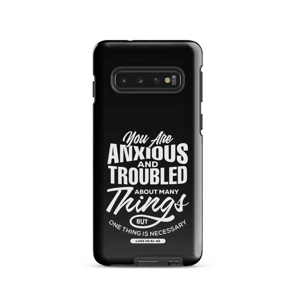 Christian Phone Case Anxious And Troubled Black for Samsung® Samsung® Phone Cases Glossy Samsung Galaxy S10 