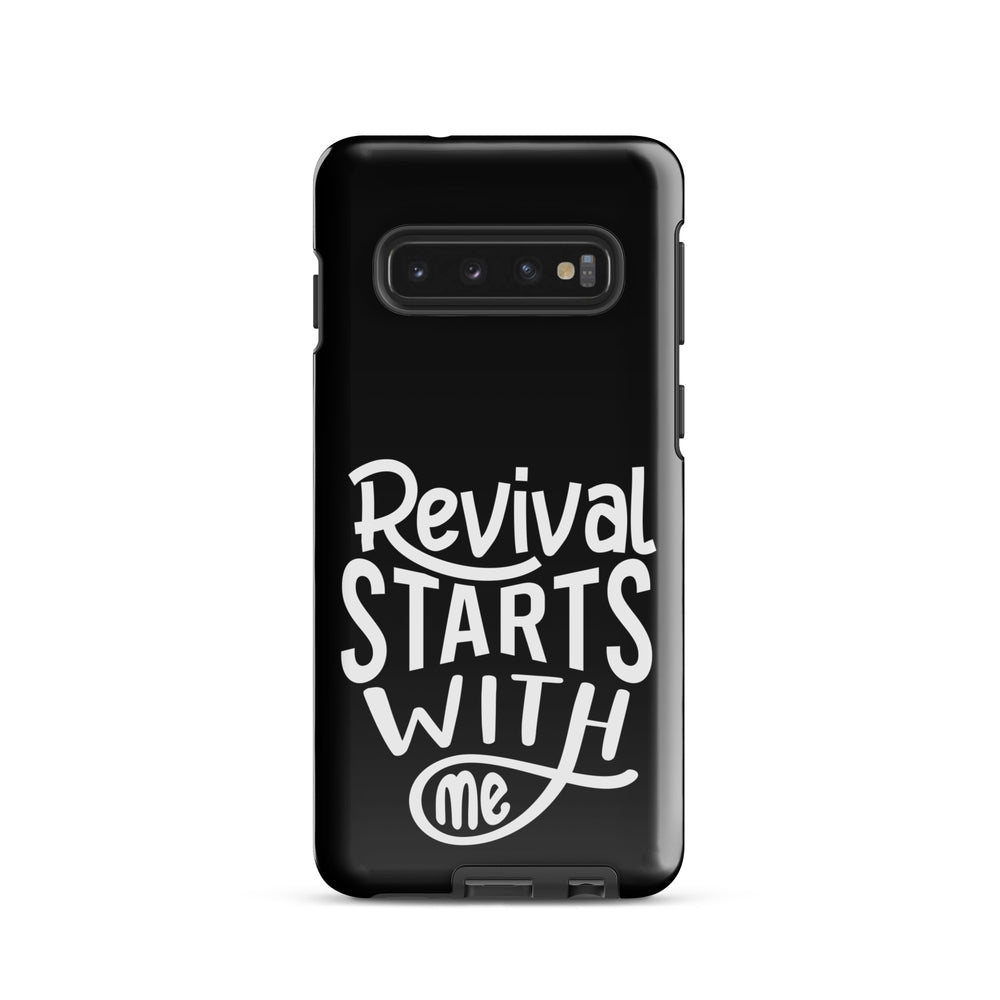 Christian Phone Case Revival Starts With Me Black for Samsung® Samsung® Phone Cases Glossy Samsung Galaxy S10 