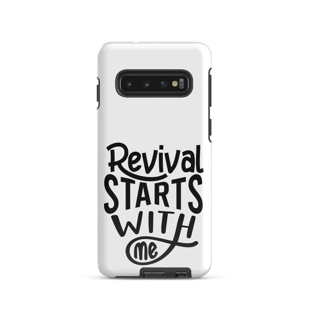 Christian Phone Case Revival Starts With Me White for Samsung® Samsung® Phone Cases Glossy Samsung Galaxy S10 