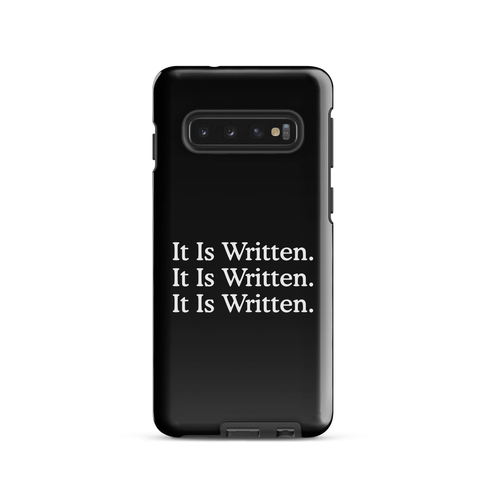 Christian Phone Case It Is Written Black for Samsung® Samsung® Phone Cases Glossy Samsung Galaxy S10 