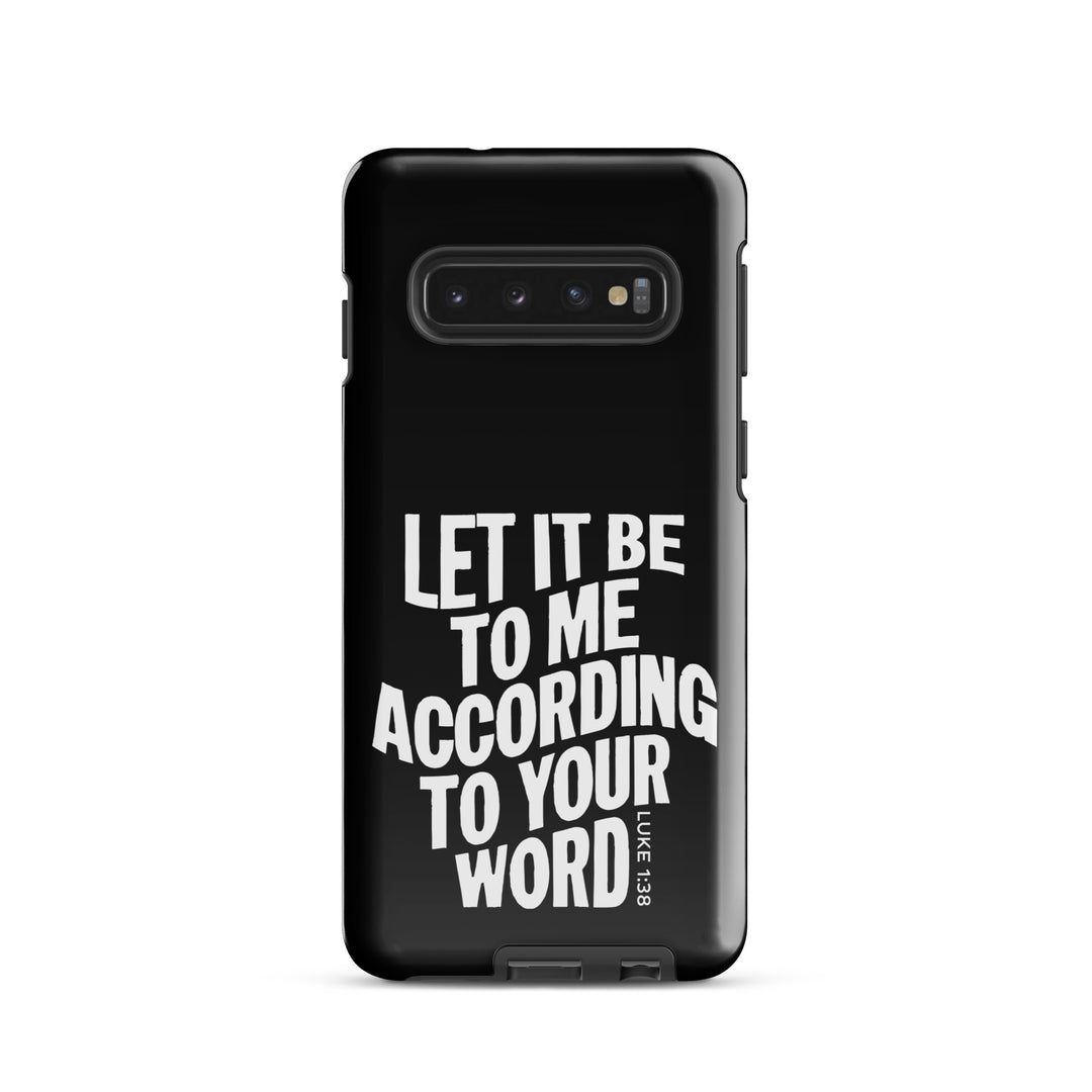 Christian Phone Case According To Your Word Black for Samsung® Samsung® Phone Cases Glossy Samsung Galaxy S10 