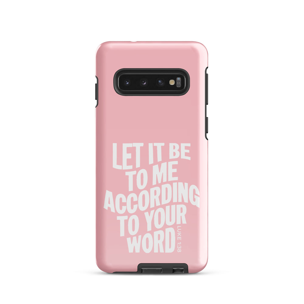 Christian Phone Case According To Your Word Pink for Samsung® Samsung® Phone Cases Glossy Samsung Galaxy S10 