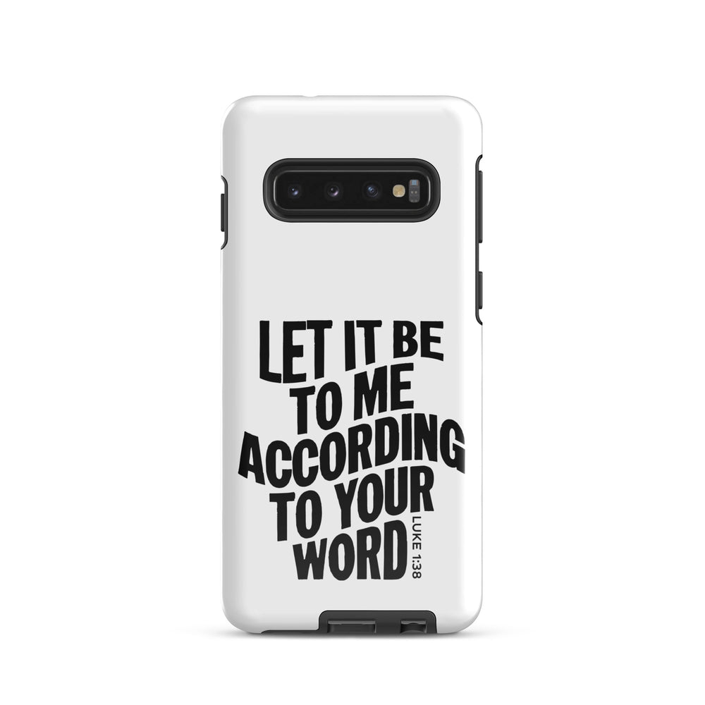 Christian Phone Case According To Your Word White for Samsung® Samsung® Phone Cases Glossy Samsung Galaxy S10 